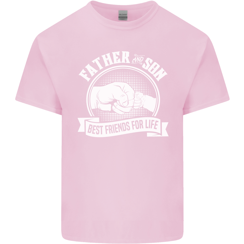 Father & Son Best Friends for Life Kids T-Shirt Childrens Light Pink