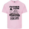 Father & Son Best Friends for Life Kids T-Shirt Childrens Light Pink