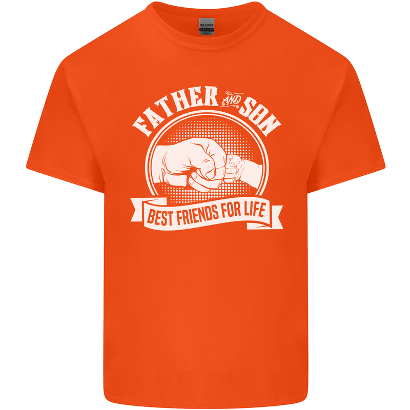 Father & Son Best Friends for Life Kids T-Shirt Childrens Orange