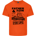 Father & Son Best Friends for Life Kids T-Shirt Childrens Orange