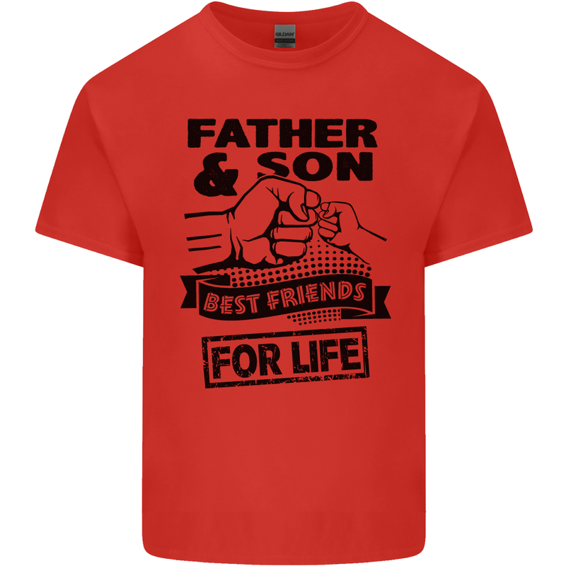 Father & Son Best Friends for Life Kids T-Shirt Childrens Red
