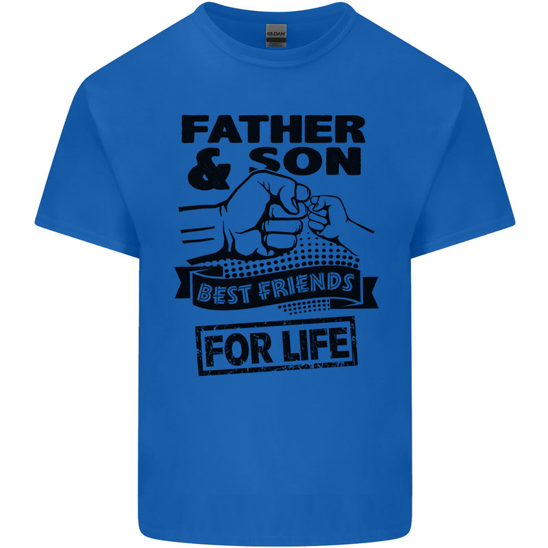 Father & Son Best Friends for Life Kids T-Shirt Childrens Royal Blue