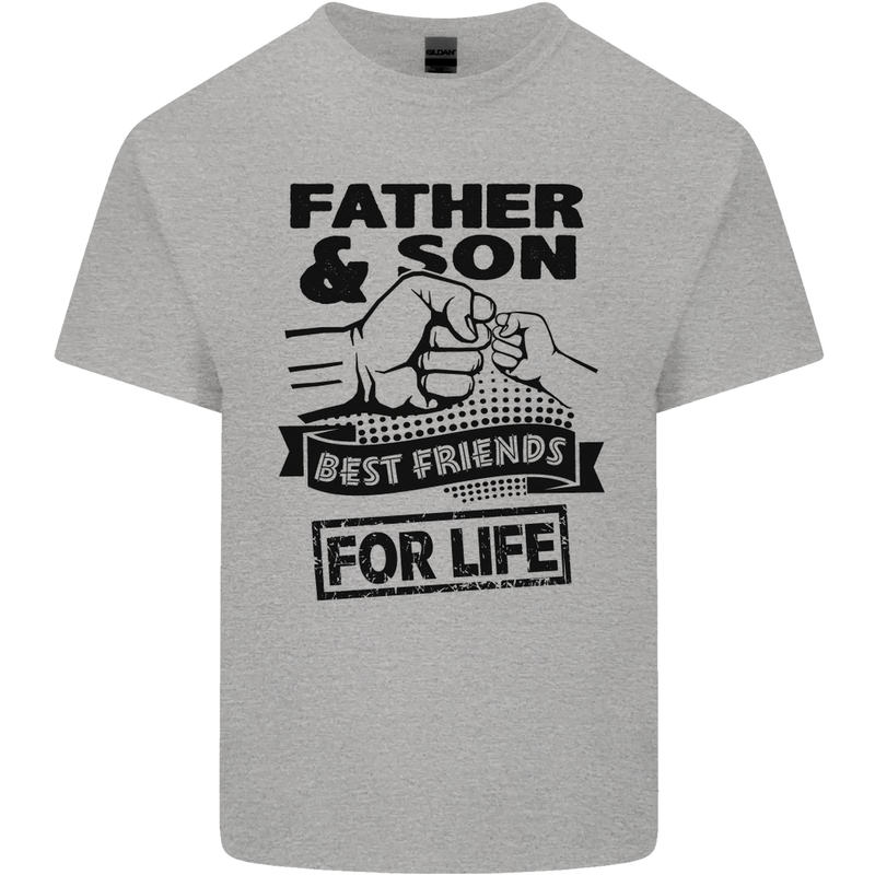 Father & Son Best Friends for Life Kids T-Shirt Childrens Sports Grey