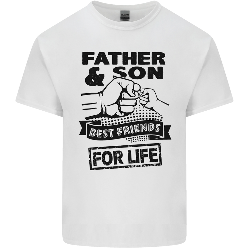 Father & Son Best Friends for Life Kids T-Shirt Childrens White
