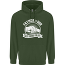 Father & Son Best Friends for Life Mens 80% Cotton Hoodie Forest Green
