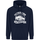 Father & Son Best Friends for Life Mens 80% Cotton Hoodie Navy Blue