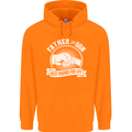 Father & Son Best Friends for Life Mens 80% Cotton Hoodie Orange