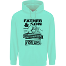Father & Son Best Friends for Life Mens 80% Cotton Hoodie Peppermint