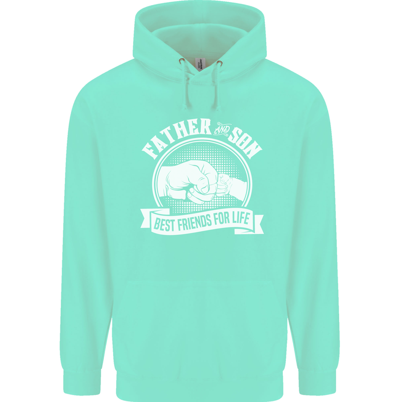 Father & Son Best Friends for Life Mens 80% Cotton Hoodie Peppermint