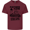 Father & Son Best Friends for Life Mens Cotton T-Shirt Tee Top Maroon