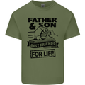 Father & Son Best Friends for Life Mens Cotton T-Shirt Tee Top Military Green