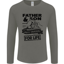 Father & Son Best Friends for Life Mens Long Sleeve T-Shirt Charcoal