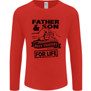 Father & Son Best Friends for Life Mens Long Sleeve T-Shirt Red