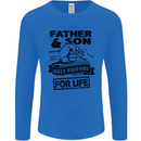 Father & Son Best Friends for Life Mens Long Sleeve T-Shirt Royal Blue