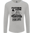 Father & Son Best Friends for Life Mens Long Sleeve T-Shirt Sports Grey