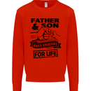 Father & Son Best Friends for Life Mens Sweatshirt Jumper Bright Red