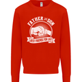 Father & Son Best Friends for Life Mens Sweatshirt Jumper Bright Red