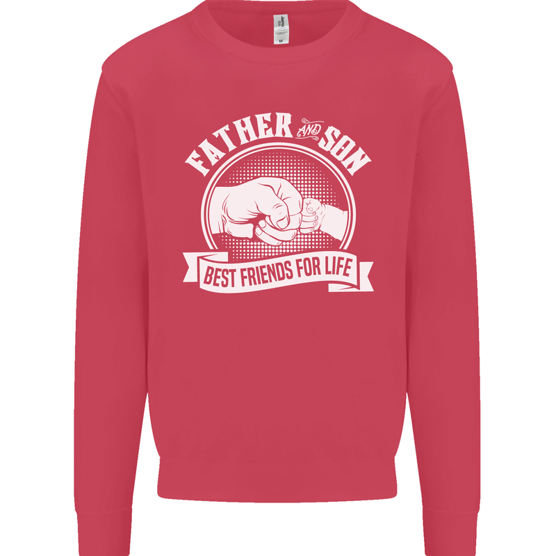 Father & Son Best Friends for Life Mens Sweatshirt Jumper Heliconia