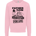 Father & Son Best Friends for Life Mens Sweatshirt Jumper Light Pink