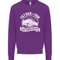 Father & Son Best Friends for Life Mens Sweatshirt Jumper Purple