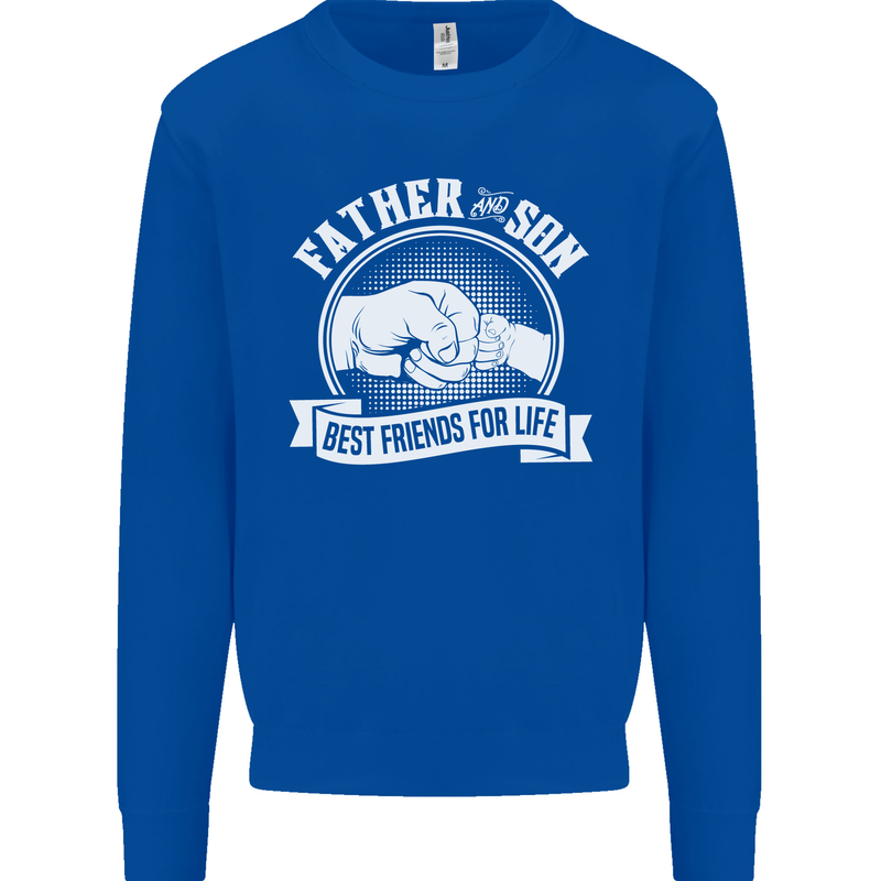 Father & Son Best Friends for Life Mens Sweatshirt Jumper Royal Blue