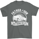 Father & Son Best Friends for Life Mens T-Shirt Cotton Gildan Charcoal