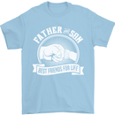 Father & Son Best Friends for Life Mens T-Shirt Cotton Gildan Light Blue