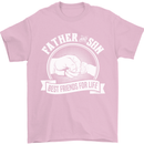 Father & Son Best Friends for Life Mens T-Shirt Cotton Gildan Light Pink