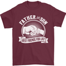 Father & Son Best Friends for Life Mens T-Shirt Cotton Gildan Maroon