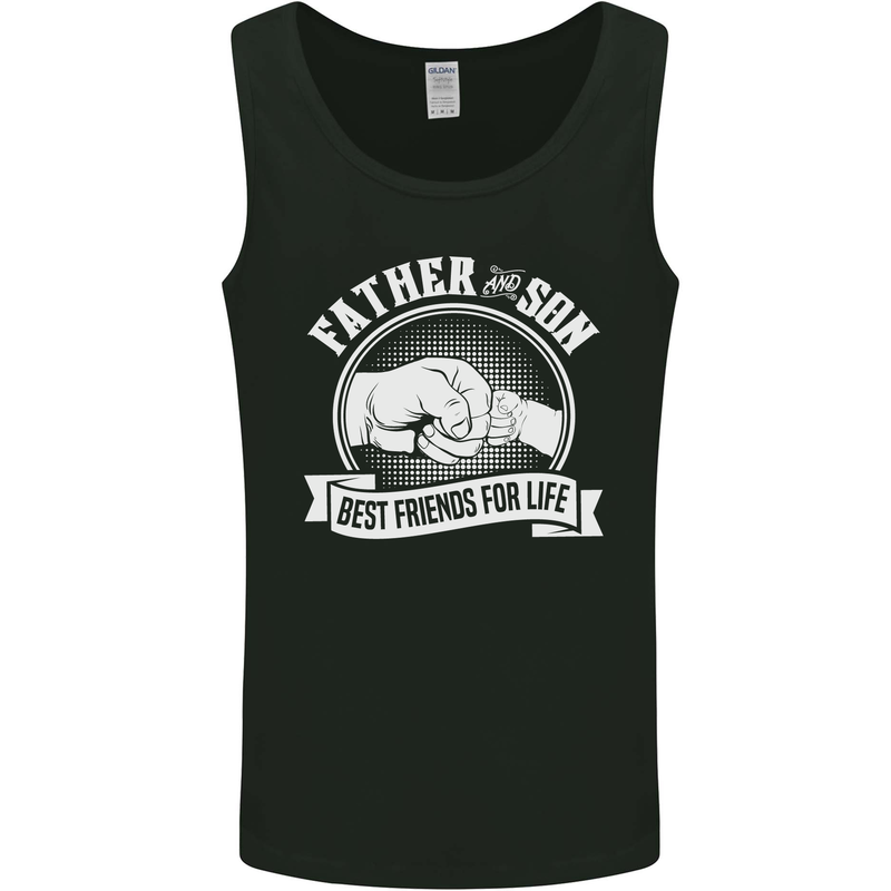 Father & Son Best Friends for Life Mens Vest Tank Top Black