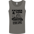 Father & Son Best Friends for Life Mens Vest Tank Top Charcoal