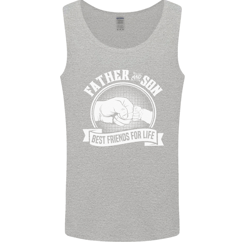 Father & Son Best Friends for Life Mens Vest Tank Top Sports Grey