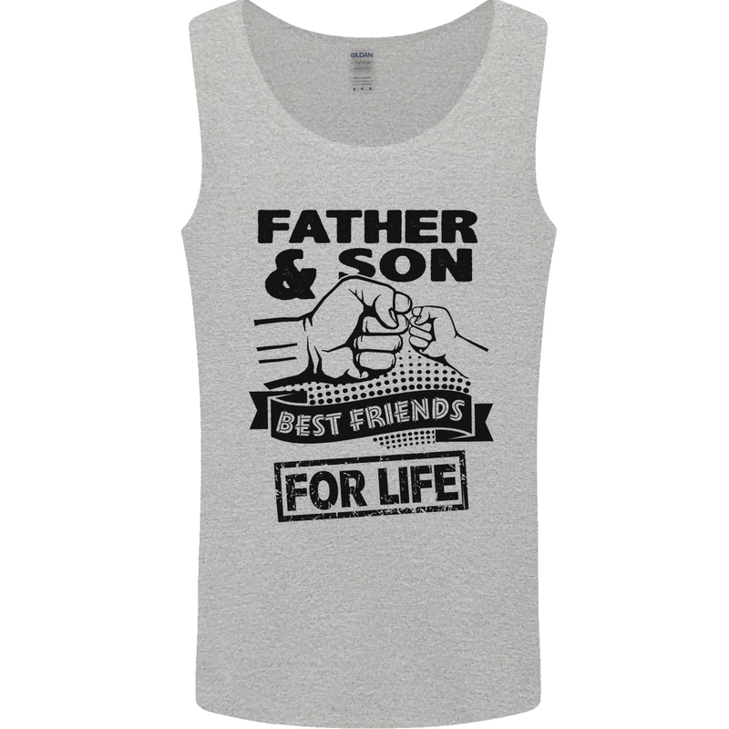 Father & Son Best Friends for Life Mens Vest Tank Top Sports Grey