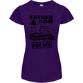 Father & Son Best Friends for Life Womens Petite Cut T-Shirt Purple