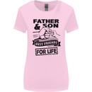 Father & Son Best Friends for Life Womens Wider Cut T-Shirt Light Pink