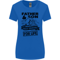 Father & Son Best Friends for Life Womens Wider Cut T-Shirt Royal Blue