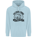 Father & Sons Best Friends Father's Day Childrens Kids Hoodie Light Blue