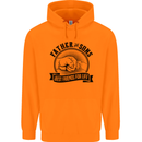 Father & Sons Best Friends Father's Day Childrens Kids Hoodie Orange