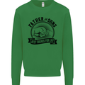 Father & Sons Best Friends Father's Day Kids Sweatshirt Jumper Irish Green