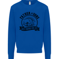 Father & Sons Best Friends Father's Day Kids Sweatshirt Jumper Royal Blue