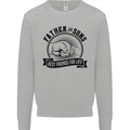 Father & Sons Best Friends Father's Day Kids Sweatshirt Jumper Sports Grey