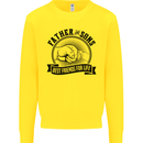 Father & Sons Best Friends Father's Day Kids Sweatshirt Jumper Yellow