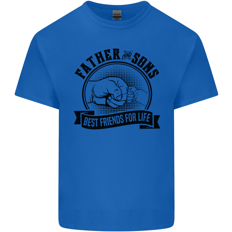 Father & Sons Best Friends Father's Day Kids T-Shirt Childrens Royal Blue