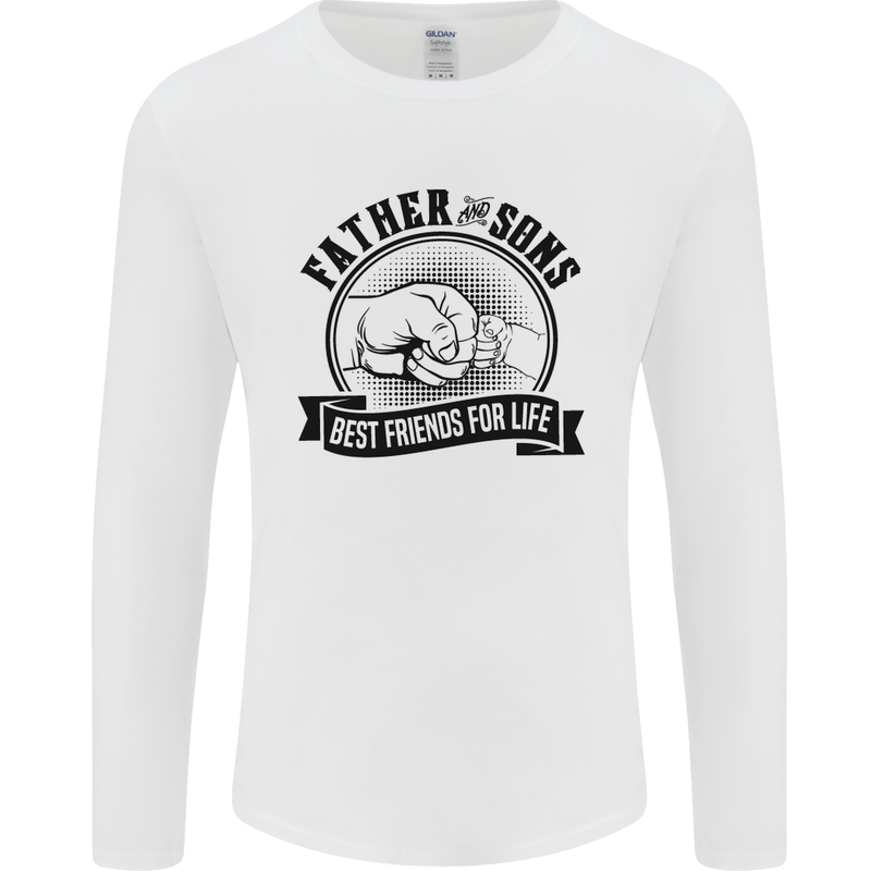 Father & Sons Best Friends Father's Day Mens Long Sleeve T-Shirt White