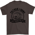 Father & Sons Best Friends Father's Day Mens T-Shirt Cotton Gildan Dark Chocolate