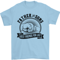 Father & Sons Best Friends Father's Day Mens T-Shirt Cotton Gildan Light Blue