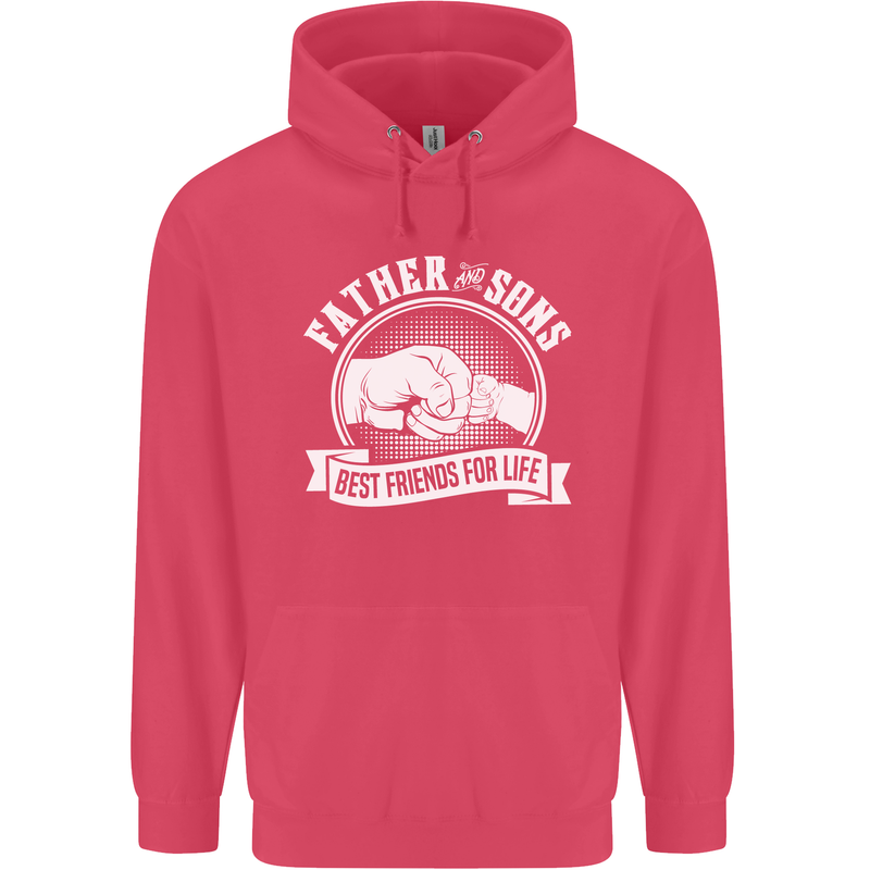 Father & Sons Best Friends for Life Childrens Kids Hoodie Heliconia