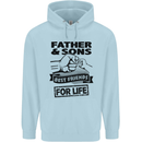 Father & Sons Best Friends for Life Childrens Kids Hoodie Light Blue