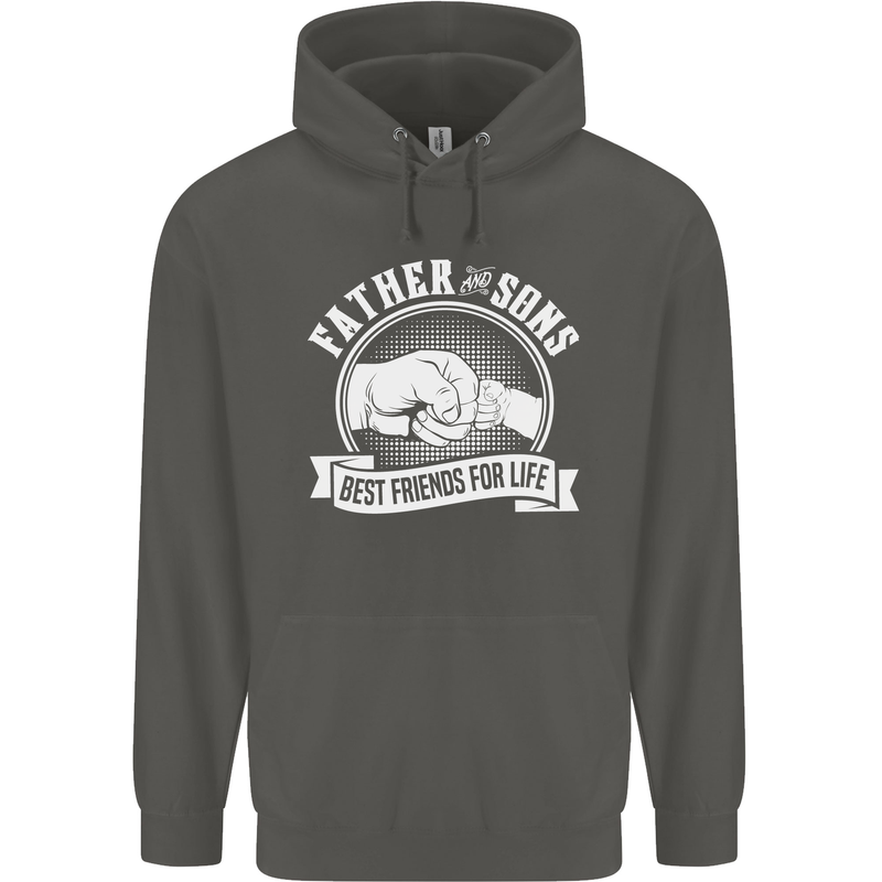 Father & Sons Best Friends for Life Childrens Kids Hoodie Storm Grey