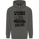 Father & Sons Best Friends for Life Childrens Kids Hoodie Storm Grey
